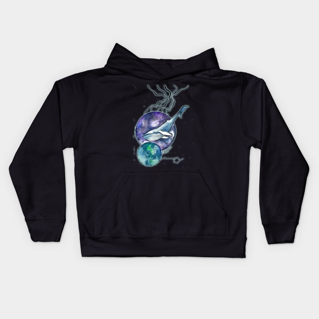 whale Kids Hoodie by Lyxy